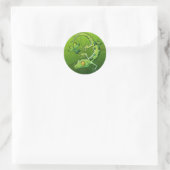 Saint Patrick's Day Gecko Ronde Sticker (Tas)