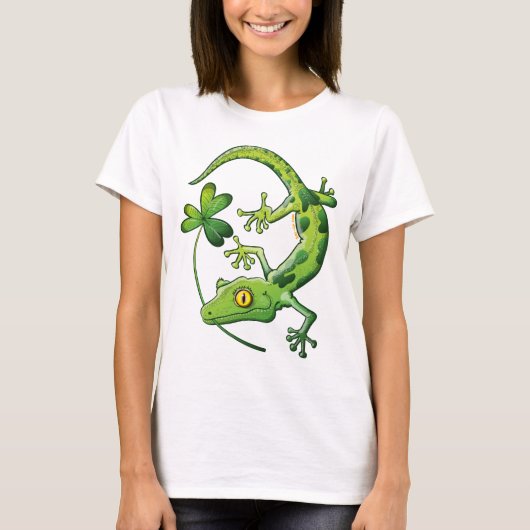 Saint Patrick's Day Gecko T-shirt (Voorkant)
