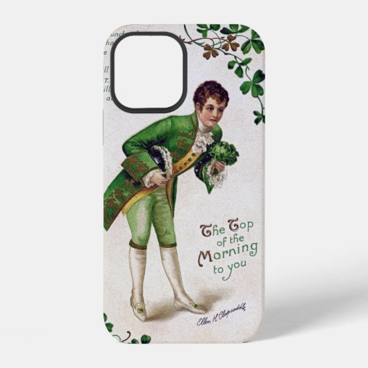 Saint Patrick's Day Gedicht, Vintage iPhone Hoesje (Achterkant)
