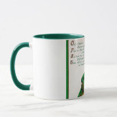 Saint Patrick's Day Gedicht, Vintage Mok (Links)