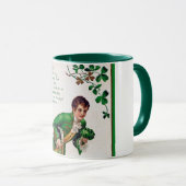 Saint Patrick's Day Gedicht, Vintage Mok (Voorkant rechts)