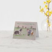 Saint Patrick's Day Gevouwen Wenskaart Kaart (Gele Bloem)