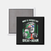 Saint Patrick's Day Geweldig weer Grappig Trump 1 Magneet (Voorkant / Achterkant)