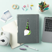 Saint Patrick's Day Gnome, Cute Gnome, Clovers Sticker (iPad Cover)