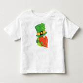 Saint Patrick's Day Gnome, Leprechaun Pet, Clovers Kinder Shirts (Voorkant)