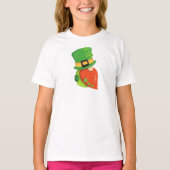 Saint Patrick's Day Gnome, Leprechaun Pet, Clovers T-shirt (Voorkant)