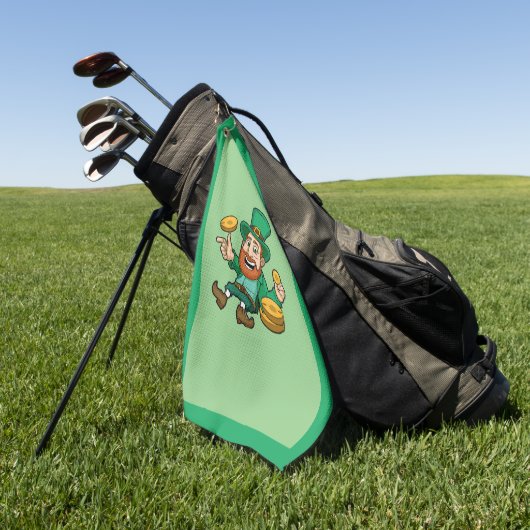Saint Patrick's day Golfhanddoek (Groen)