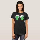 Saint Patrick's Day Graphic Beer Drink Green T-shirt (Voorkant volledig)