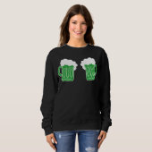 Saint Patrick's Day Grappige Grafische Kunst Bier Trui (Voorkant volledig)