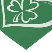 Saint Patrick's Day Grappige Shamrock Hart Iers Korte Tafelloper (Hoek)