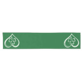 Saint Patrick's Day Grappige Shamrock Hart Iers Korte Tafelloper (Horizontaal)