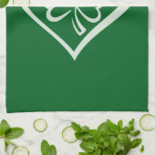 Saint Patrick's Day Grappige Shamrock Hart Iers  Theedoek (Gevouwen)