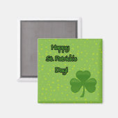 Saint Patrick's Day, Green Clovers, Lucky Clovers Magneet (Voorkant / Achterkant)