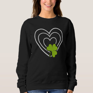 Saint Patrick's Day Green Heart Lucky Charm Paddy' Trui