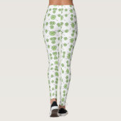 Saint Patrick's Day Green Shamrock Clover Leggings (Achterkant)