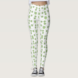 Saint Patrick's Day Green Shamrock Clover Leggings