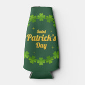 Saint Patrick's Day Green Shamrock gepersonaliseer Flesjeskoeler (Voorkant)