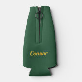 Saint Patrick's Day Green Shamrock gepersonaliseer Flesjeskoeler (Achterkant)