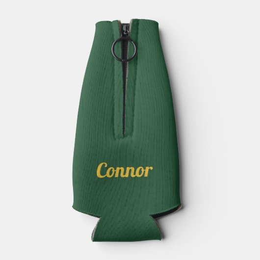 Saint Patrick's Day Green Shamrock gepersonaliseer Flesjeskoeler (Achterkant)