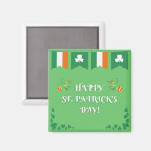 Saint Patrick's Day Groen Magneet (Voorkant / Achterkant)