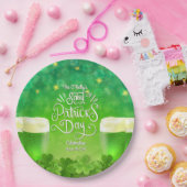 Saint Patrick's Day Groene Bier Feest Papieren Bordje (Feest)