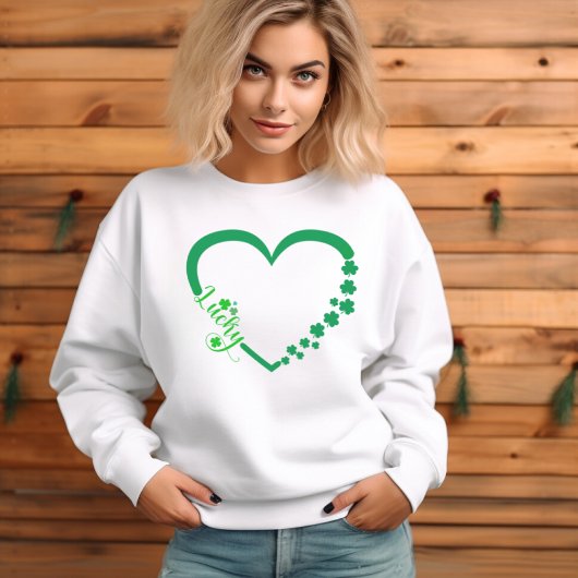 Saint Patrick's Day Heart - Gelukkige Ierse Klaver T-shirt