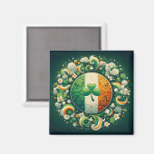 Saint Patrick's day/Ierland/Iers Magneet (Voorkant / Achterkant)