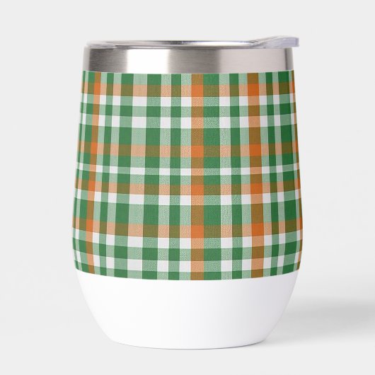 Saint Patrick's day Ierland Vlag gekleurde gingham (Links)