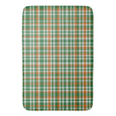 Saint Patrick's day Ierland Vlag gekleurde gingham Badmat (Voorkant Verticaal)