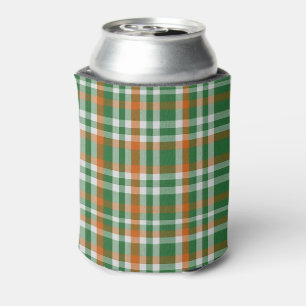 Saint Patrick's day Ierland Vlag gekleurde gingham Blikjeskoeler