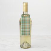 Saint Patrick's day Ierland Vlag gekleurde gingham Flessenhanger (Op fles)