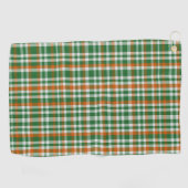 Saint Patrick's day Ierland Vlag gekleurde gingham Golfhanddoek (Horizontaal)