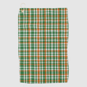 Saint Patrick's day Ierland Vlag gekleurde gingham Golfhanddoek