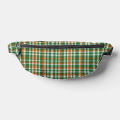 Saint Patrick's day Ierland Vlag gekleurde gingham Heuptasje (Liggend)