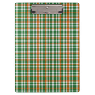Saint Patrick's day Ierland Vlag gekleurde gingham Klembord