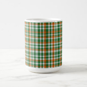 Saint Patrick's day Ierland Vlag gekleurde gingham Koffiemok