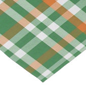 Saint Patrick's day Ierland Vlag gekleurde gingham Korte Tafelloper (Hoek)