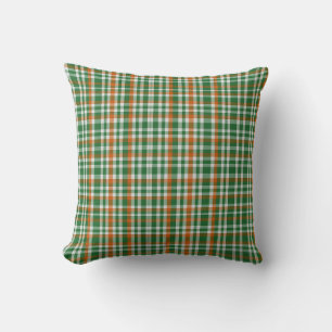 Saint Patrick's day Ierland Vlag gekleurde gingham Kussen