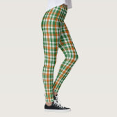 Saint Patrick's day Ierland Vlag gekleurde gingham Leggings (Rechts)