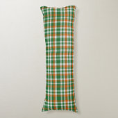 Saint Patrick's day Ierland Vlag gekleurde gingham Lichaamskussen (Voorkant Verticaal)
