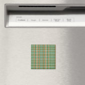 Saint Patrick's day Ierland Vlag gekleurde gingham Magneet (Insitu (Vaatwasser))