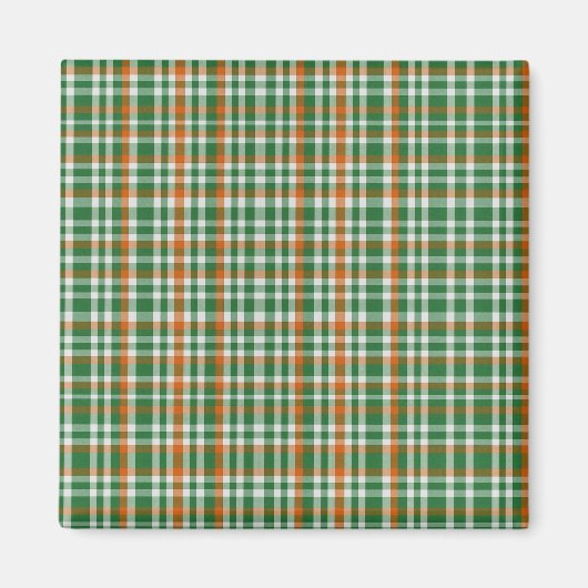 Saint Patrick's day Ierland Vlag gekleurde gingham Magneet (Voorkant)