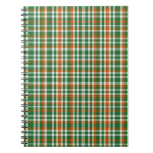 Saint Patrick's day Ierland Vlag gekleurde gingham Notitieboek
