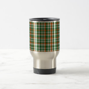Saint Patrick's day Ierland Vlag gekleurde gingham Reisbeker