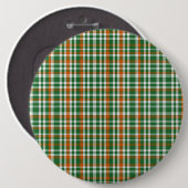 Saint Patrick's day Ierland Vlag gekleurde gingham Ronde Button 6,0 Cm (Voorkant /achterkant)