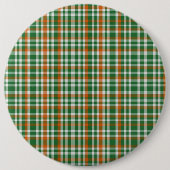 Saint Patrick's day Ierland Vlag gekleurde gingham Ronde Button 6,0 Cm (Voorkant)