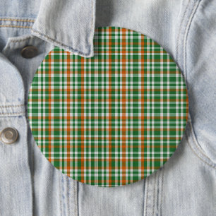 Saint Patrick's day Ierland Vlag gekleurde gingham Ronde Button 6,0 Cm
