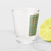 Saint Patrick's day Ierland Vlag gekleurde gingham Shot Glas (Links)