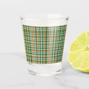 Saint Patrick's day Ierland Vlag gekleurde gingham Shot Glas