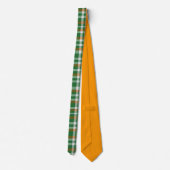Saint Patrick's day Ierland Vlag gekleurde gingham Stropdas (Achterkant)